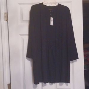 NWT J.Jill Deep Blue 3/4 Sleeve open cardigan women's XS